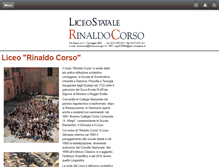 Tablet Screenshot of liceocorso.gov.it
